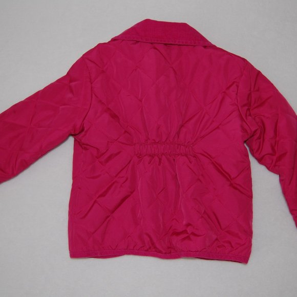 Gymboree Girls Size XS (Age 3-4) Quilted Wind Jacket with Corduroy Collar - Picture 2 of 6